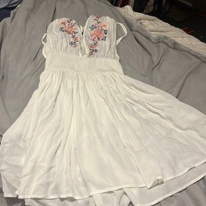 NEW white floral coverup dress